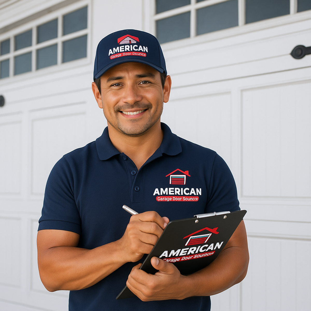 American Garage Door Solutions garage door technician ready for emergency repairs in Daly City, CA